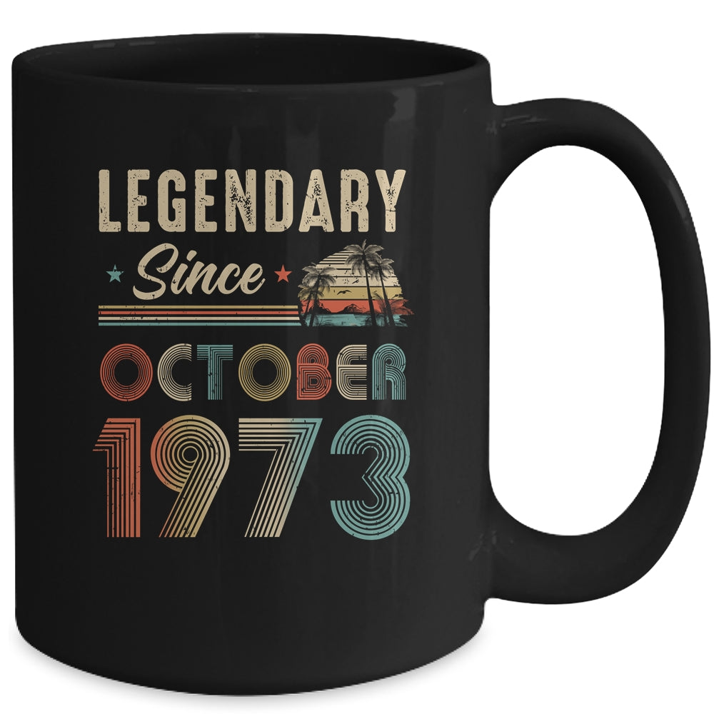 50 Years Old Legendary Since October 1973 50th Birthday Mug | siriusteestore