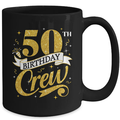 50th Birthday Crew 50th Bday Party Squad Friends Crown Funny Mug | siriusteestore