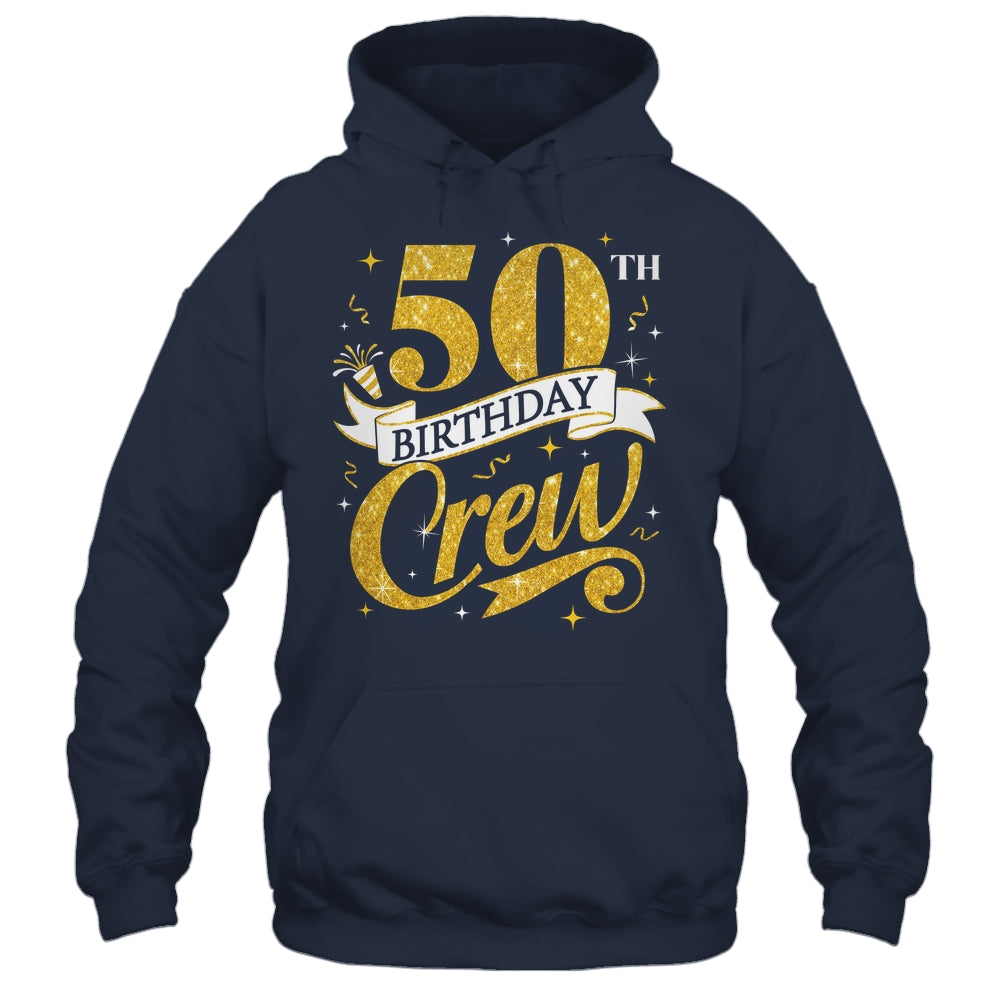 50th Birthday Crew 50th Bday Party Squad Friends Crown Funny Shirt & Tank Top | siriusteestore