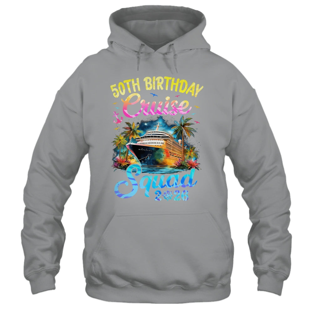 50th Birthday Cruise Squad 2026 Cruising Party Vacation Shirt & Tank Top | siriusteestore