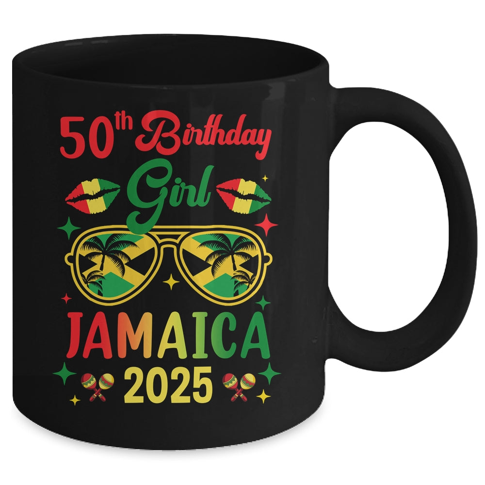 50th Birthday Girl Jamaica Vacation Party Outfit 2025 Mug | siriusteestore
