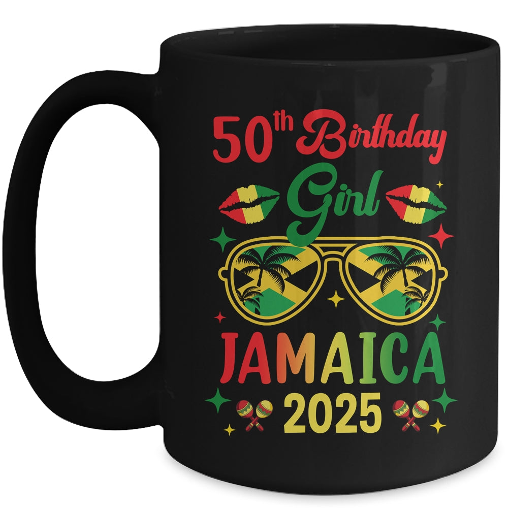 50th Birthday Girl Jamaica Vacation Party Outfit 2025 Mug | siriusteestore