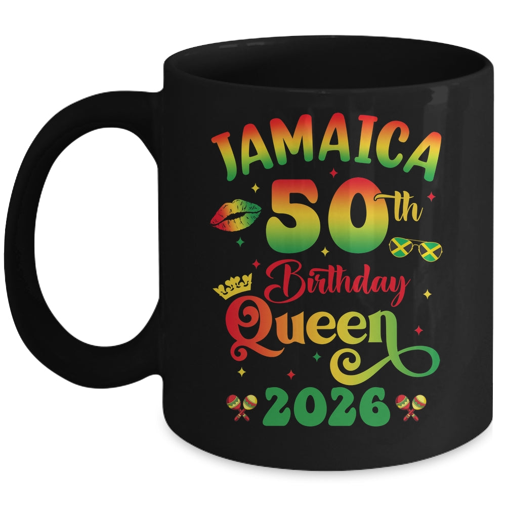 50th Birthday Queen Jamaica Girl Matching Party 2026 Mug | siriusteestore
