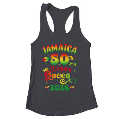 50th Birthday Queen Jamaica Girl Matching Party 2026 Shirt & Tank Top | siriusteestore