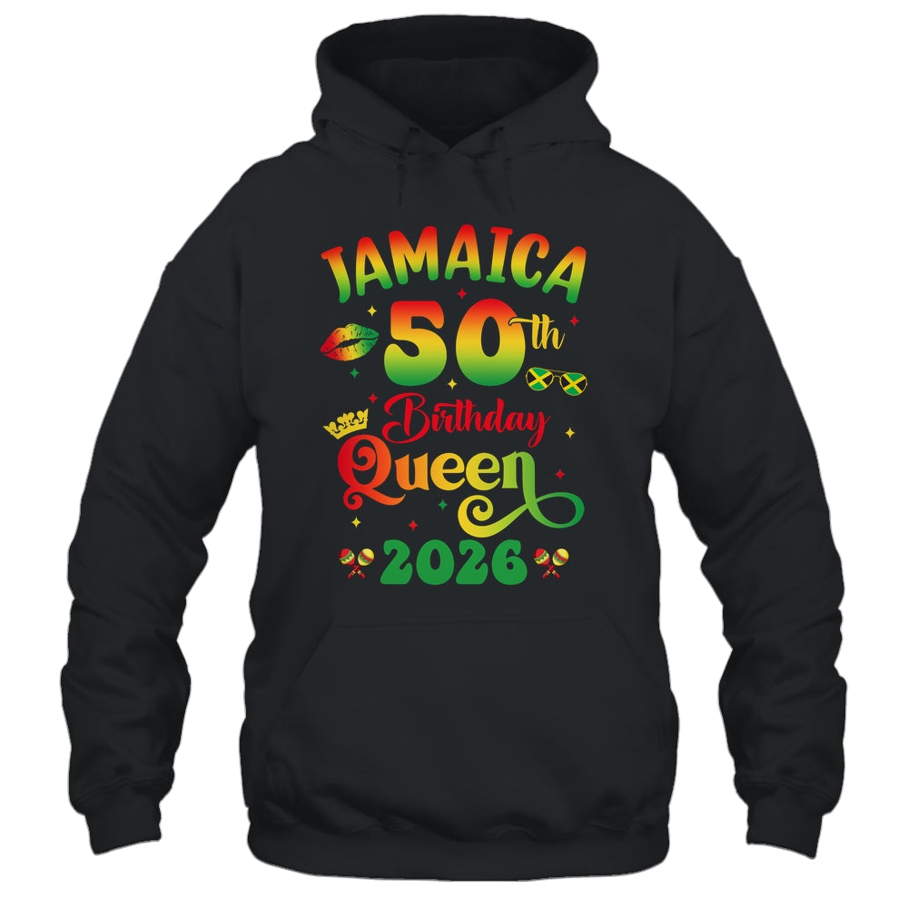 50th Birthday Queen Jamaica Girl Matching Party 2026 Shirt & Tank Top | siriusteestore
