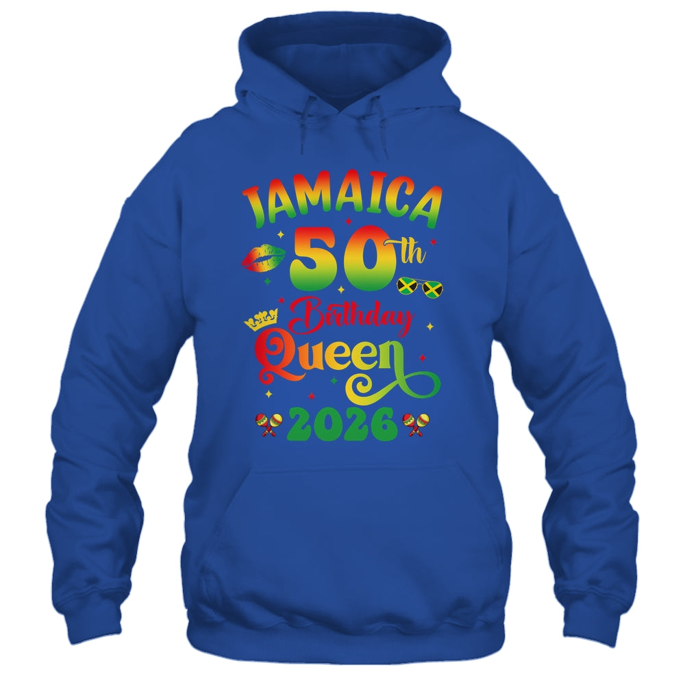 50th Birthday Queen Jamaica Girl Matching Party 2026 Shirt & Tank Top | siriusteestore