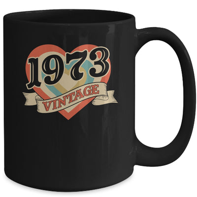 52nd Birthday Gifts Classic Retro Heart Vintage 1973 Mug | siriusteestore