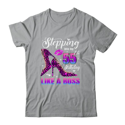 55 And Fabulous High Heels Stepping Into My 55th Birthday Shirt & Tank Top | siriusteestore