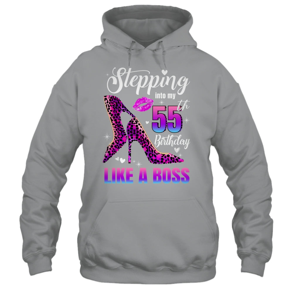 55 And Fabulous High Heels Stepping Into My 55th Birthday Shirt & Tank Top | siriusteestore