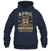 55 Years Awesome Vintage April 1970 55th Birthday Shirt & Hoodie | siriusteestore