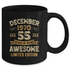 55 Years Awesome Vintage December 1970 55th Birthday Mug | siriusteestore