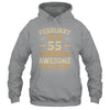 55 Years Awesome Vintage February 1970 55th Birthday Shirt & Hoodie | siriusteestore