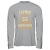 55 Years Awesome Vintage June 1970 55th Birthday Shirt & Hoodie | siriusteestore