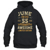 55 Years Awesome Vintage June 1970 55th Birthday Shirt & Hoodie | siriusteestore