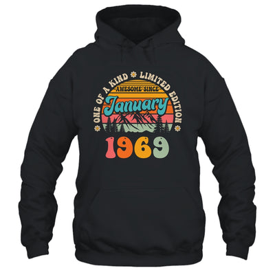 55 Years Old Awesome Since January 1969 55th Birthday Groovy Shirt & Tank Top | siriusteestore