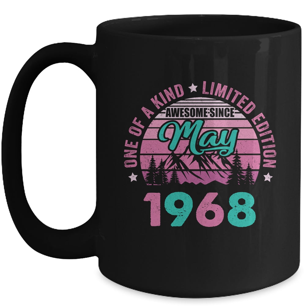 55 Years Old Awesome Since May 1968 55th Birthday Women Mug | siriusteestore