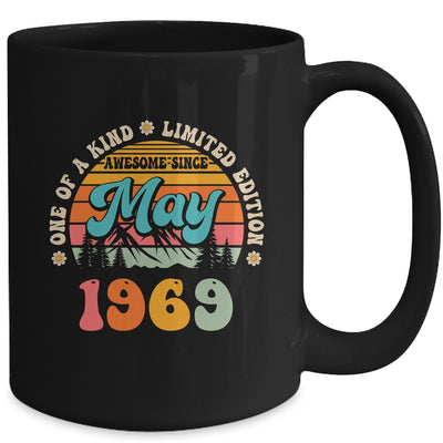 55 Years Old Awesome Since May 1969 55th Birthday Groovy Mug | siriusteestore