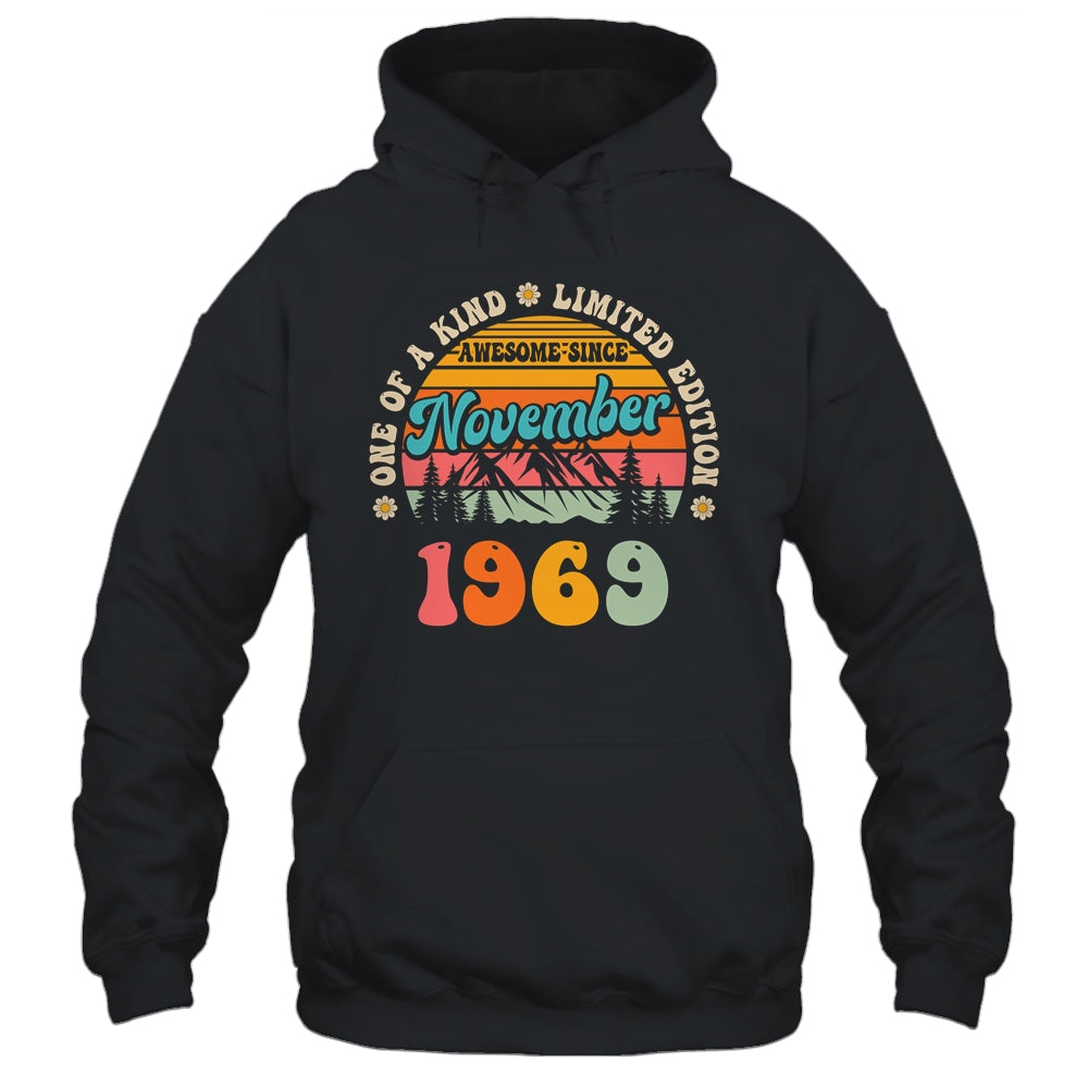 55 Years Old Awesome Since November 1969 55th Birthday Groovy Shirt & Tank Top | siriusteestore