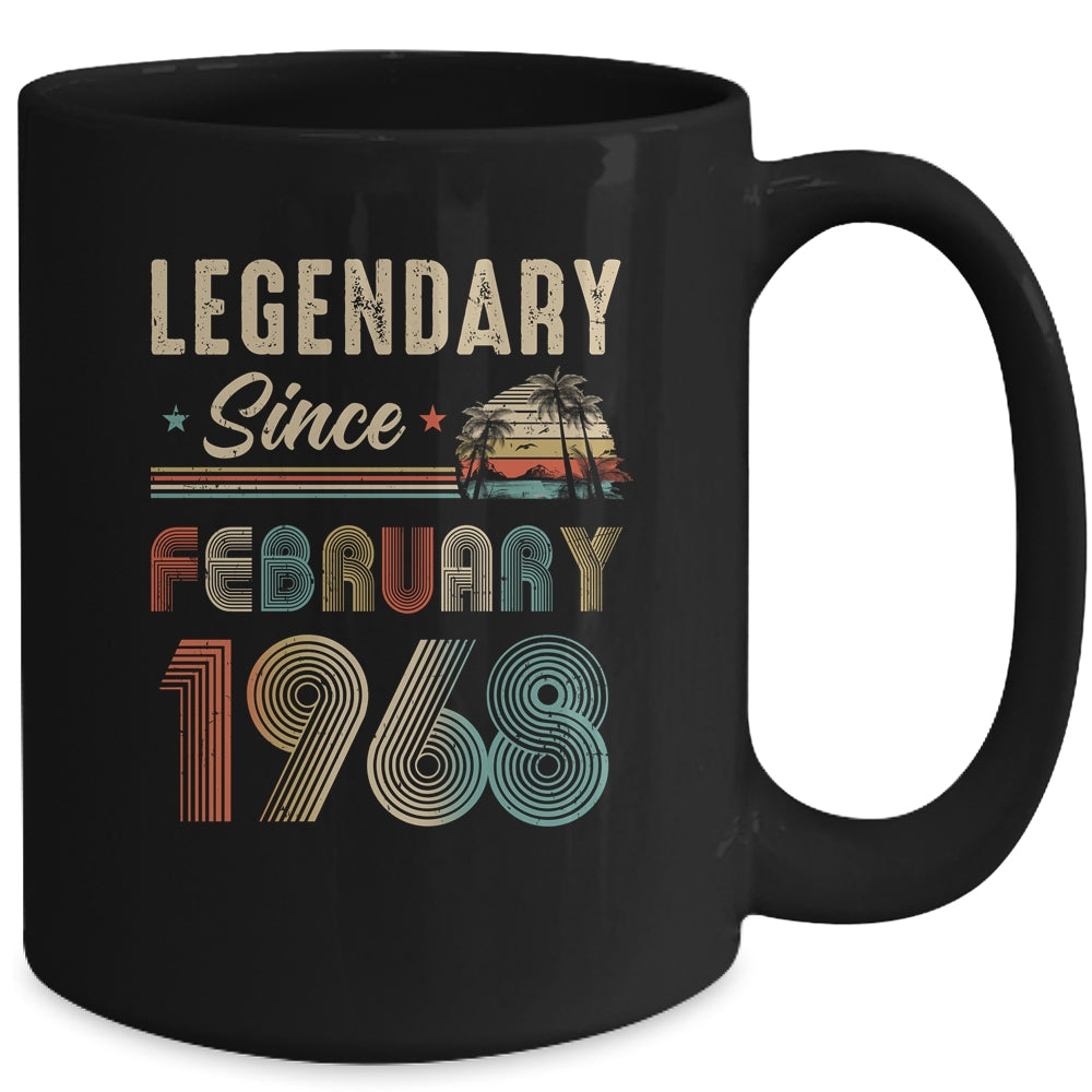 55 Years Old Legendary Since February 1968 55th Birthday Mug | siriusteestore