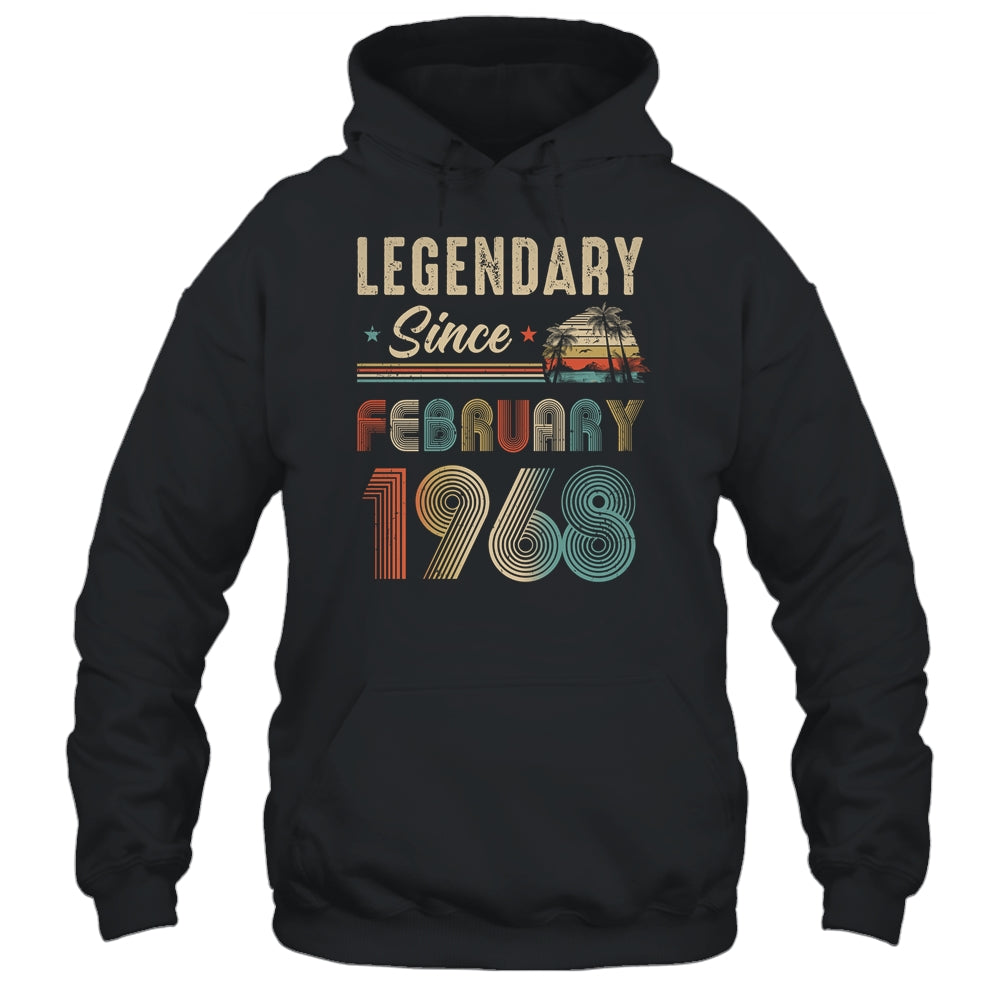 55 Years Old Legendary Since February 1968 55th Birthday Shirt & Hoodie | siriusteestore