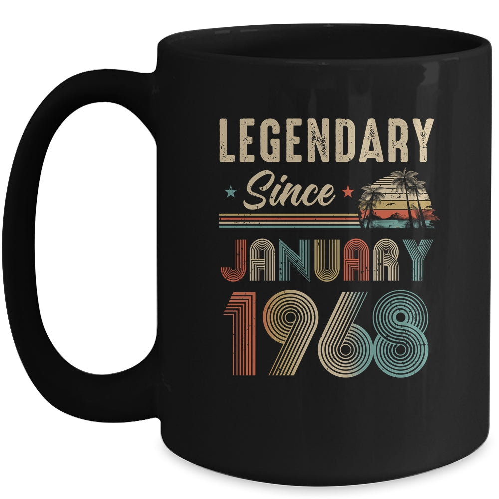 55 Years Old Legendary Since January 1968 55th Birthday Mug | siriusteestore