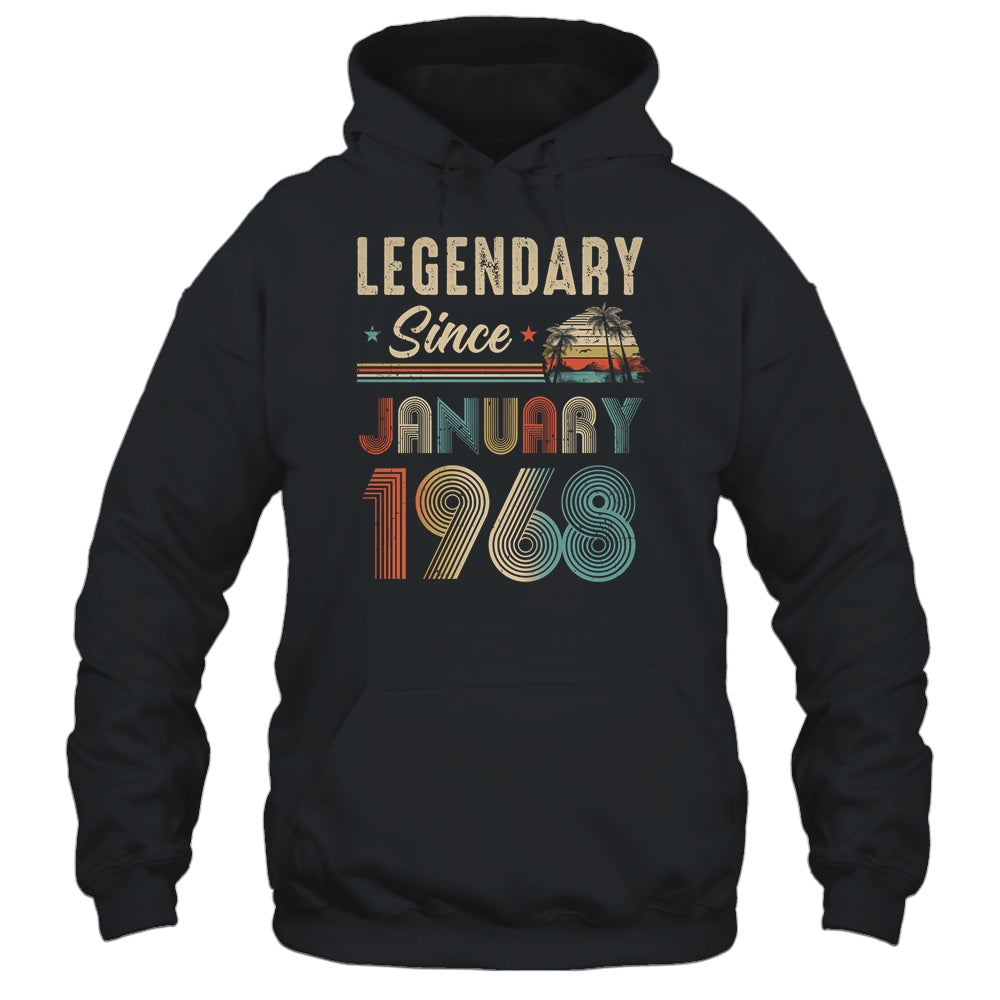 55 Years Old Legendary Since January 1968 55th Birthday Shirt & Hoodie | siriusteestore