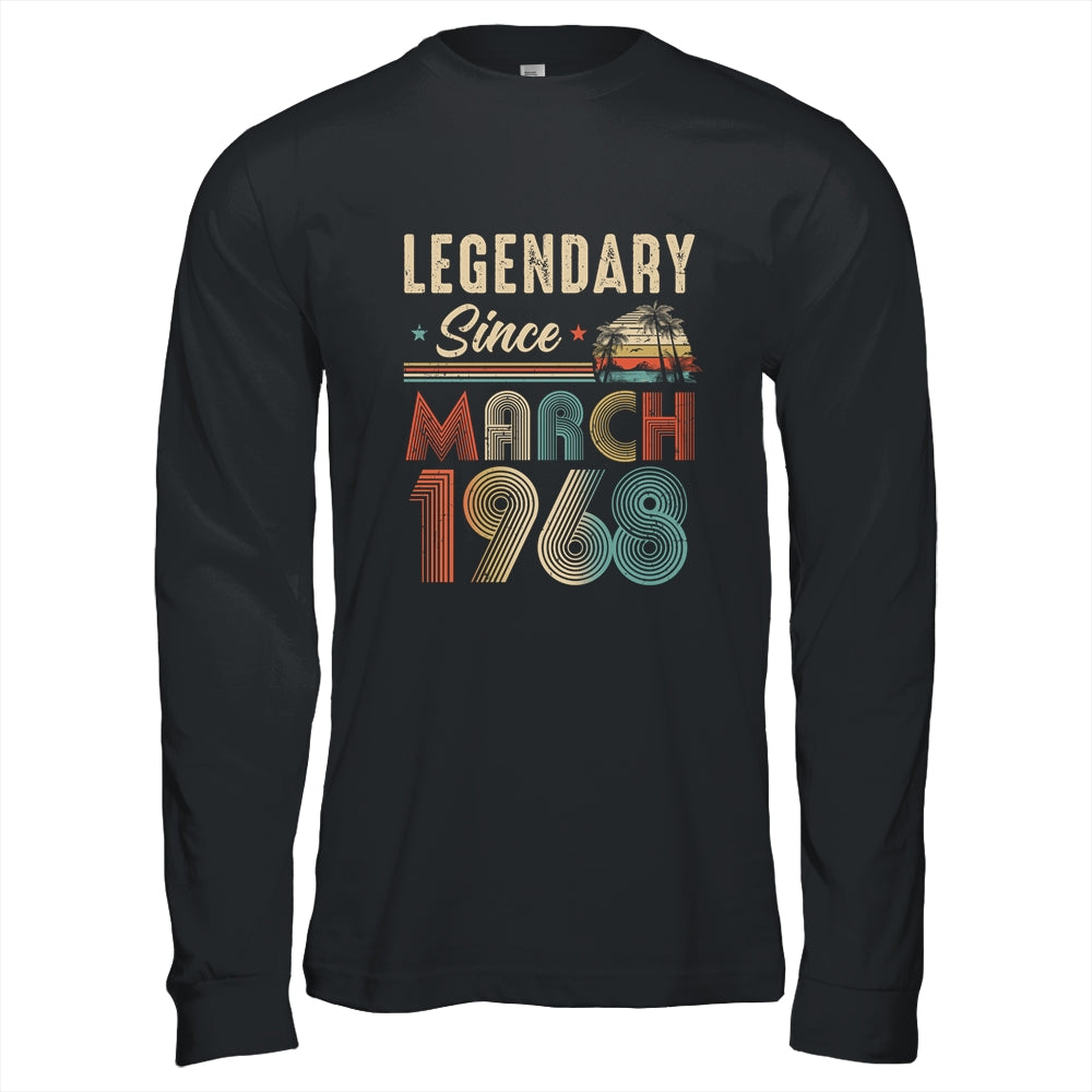 55 Years Old Legendary Since March 1968 55th Birthday Shirt & Hoodie | siriusteestore