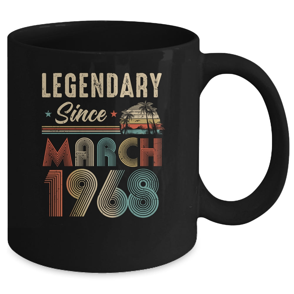 55 Years Old Legendary Since March 1968 55th Birthday Mug | siriusteestore