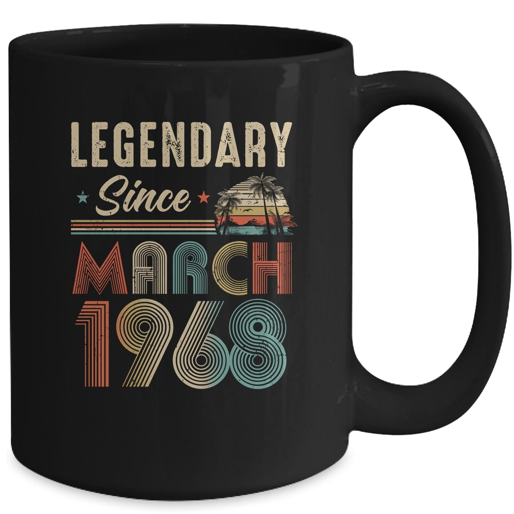 55 Years Old Legendary Since March 1968 55th Birthday Mug | siriusteestore