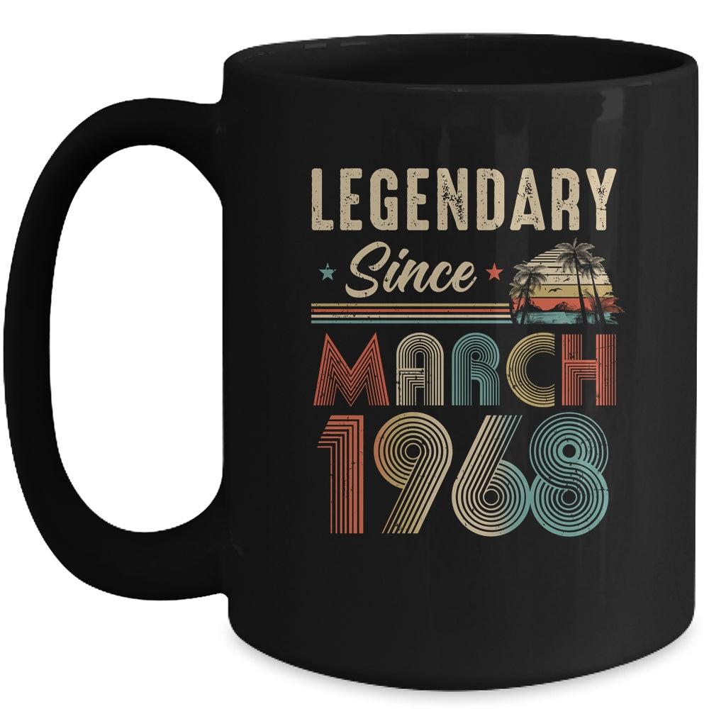 55 Years Old Legendary Since March 1968 55th Birthday Mug | siriusteestore
