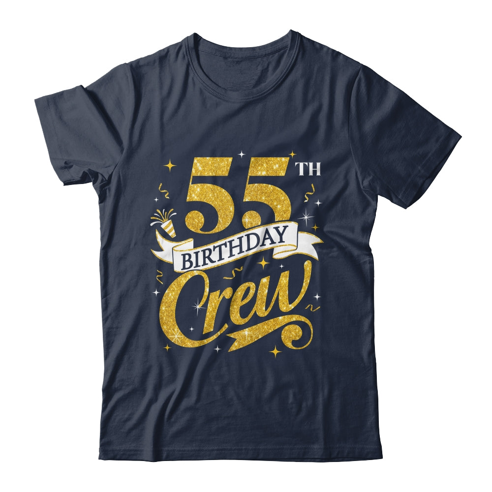 55th Birthday Crew 55th Bday Party Squad Friends Crown Funny Shirt & Tank Top | siriusteestore