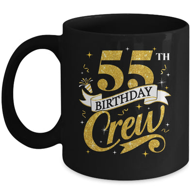55th Birthday Crew 55th Bday Party Squad Friends Crown Funny Mug | siriusteestore