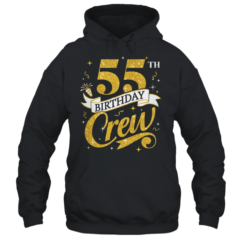 55th Birthday Crew 55th Bday Party Squad Friends Crown Funny Shirt & Tank Top | siriusteestore