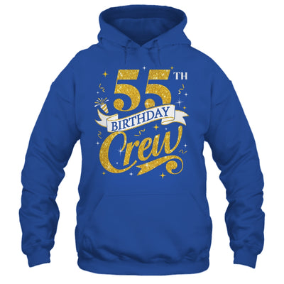 55th Birthday Crew 55th Bday Party Squad Friends Crown Funny Shirt & Tank Top | siriusteestore