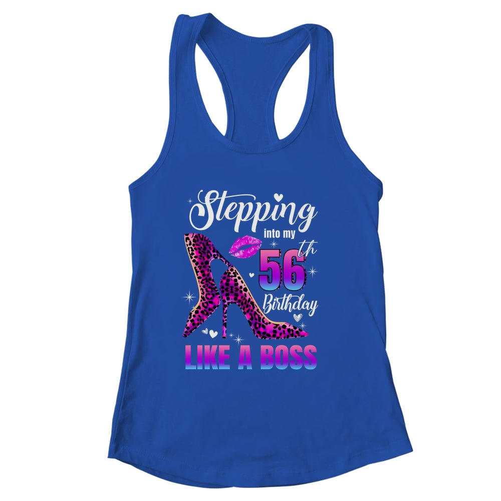 56 And Fabulous High Heels Stepping Into My 56th Birthday Shirt & Tank Top | siriusteestore