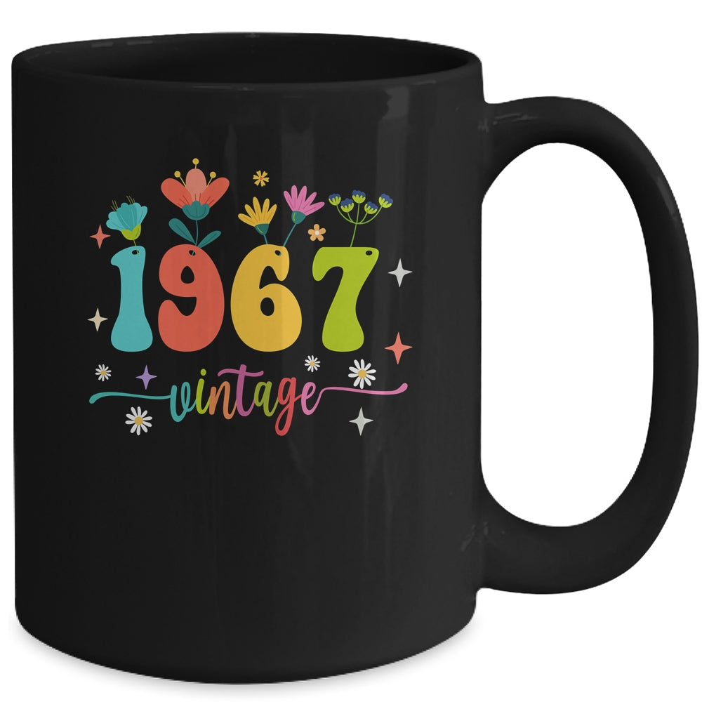 56 Years Old Vintage 1967 56th Birthday Tee Wildflower Mug | siriusteestore