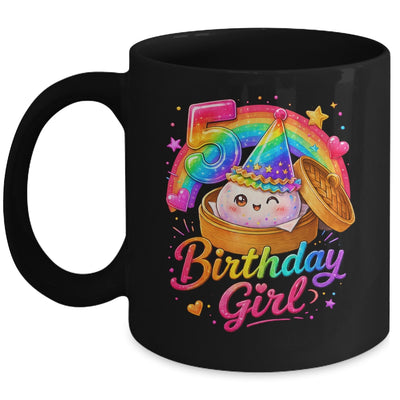 5Th Birthday Girl Dumpling Kawaii Pastel Anime 5 Years Old Mug | siriusteestore