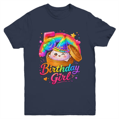 5Th Birthday Girl Dumpling Kawaii Pastel Anime 5 Years Old Youth Shirt | siriusteestore