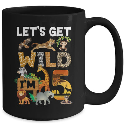 5 Year Old Zoo Birthday Safari Jungle Animal 5th Bday Mug | siriusteestore