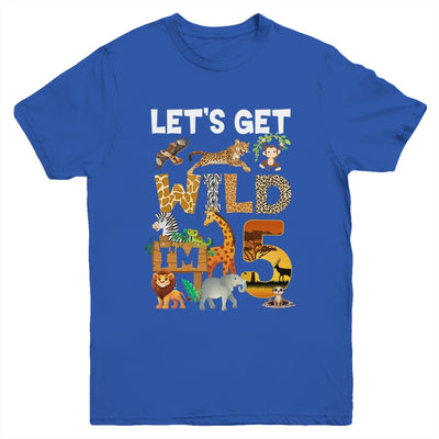5 Year Old Zoo Birthday Safari Jungle Animal 5th Bday Youth Shirt | siriusteestore