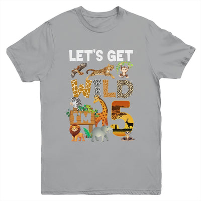 5 Year Old Zoo Birthday Safari Jungle Animal 5th Bday Youth Shirt | siriusteestore