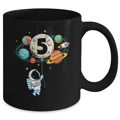 5 Years Old Birthday Boy Astronaut Space 5th Birthday Mug | siriusteestore