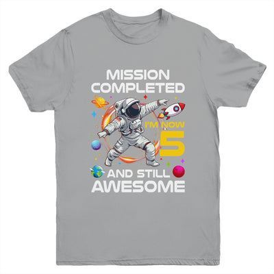 5th Birthday Astronaut 5 Years Old Outer Space Birthday Youth Shirt | siriusteestore
