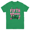 5th Fifth Grade Vibes Back To School Coquette Teacher Girl Youth Shirt | siriusteestore