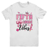 5th Fifth Grade Vibes Back To School Coquette Teacher Girl Youth Shirt | siriusteestore