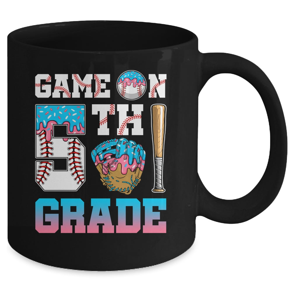 5th Grade Back To School Baseball Drip Ice Cream Game On Mug | siriusteestore