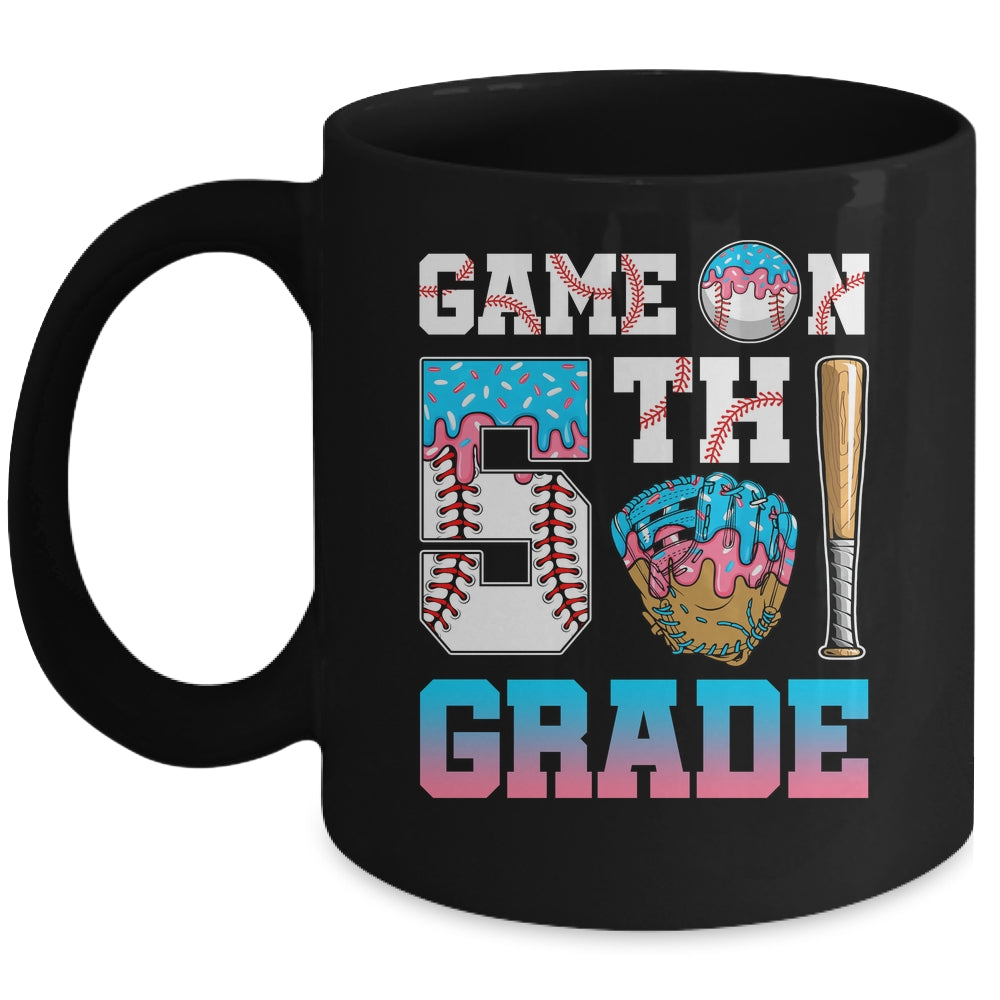 5th Grade Back To School Baseball Drip Ice Cream Game On Mug | siriusteestore
