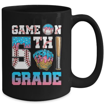 5th Grade Back To School Baseball Drip Ice Cream Game On Mug | siriusteestore