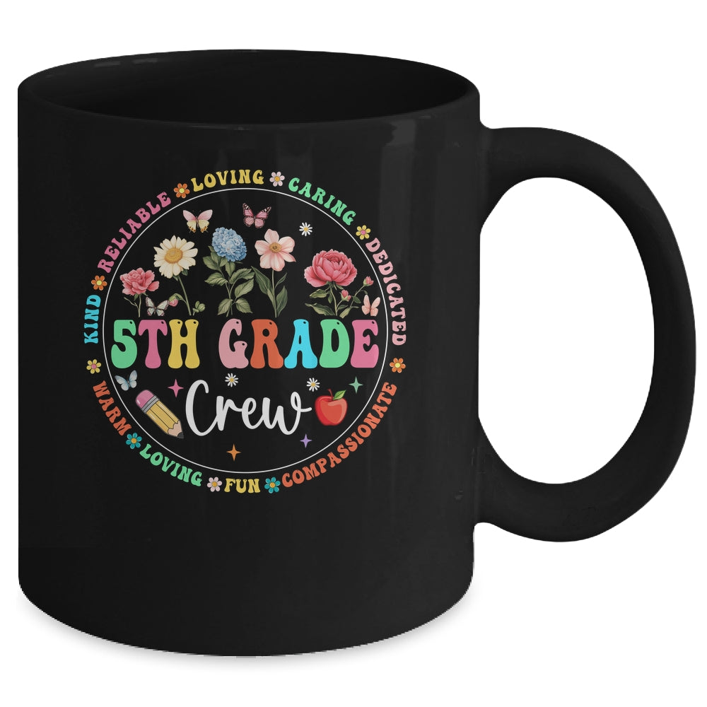 5th Grade Crew Back To School Kindergarten Teacher Kids Mug | siriusteestore
