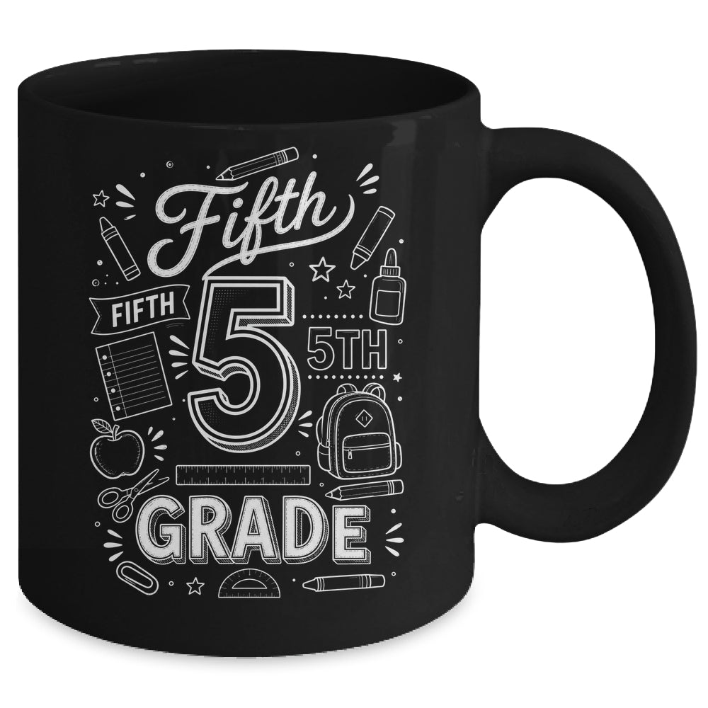5th Grade For Boys Back To School First Day Fifth Grade Mug | siriusteestore